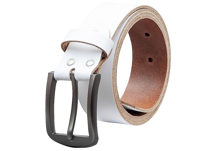COLOGNEBELT Ledergürtel OM416-SL-Weiss MADE IN GERMANY, Weiss Kürzbar, 100 günstig online kaufen