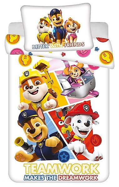 PAW PATROL Kinderbettwäsche Paw Patrol, Renforcé, 2 teilig günstig online kaufen