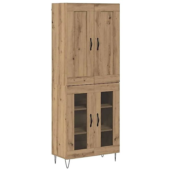 vidaXL Highboard Artisan-Eiche 69,5 x 34 x 180 cm Holzwerkstoff 3403169 günstig online kaufen