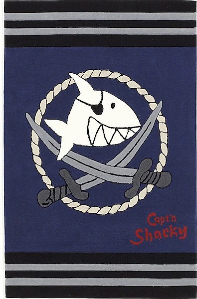 Capt`n Sharky Kinderteppich »SH-2937-01«, rechteckig, 10 mm Höhe, handgearb günstig online kaufen