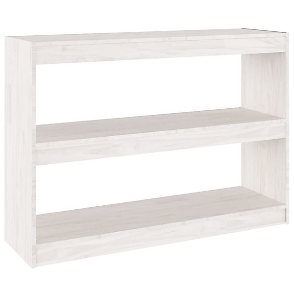 furnicato Bücherregal Raumteiler Weiß 100x30x71,5 cm günstig online kaufen
