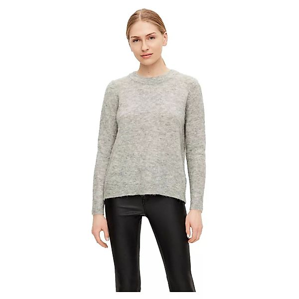 Object Nete Langarm-pullover XS Light Grey Melange günstig online kaufen
