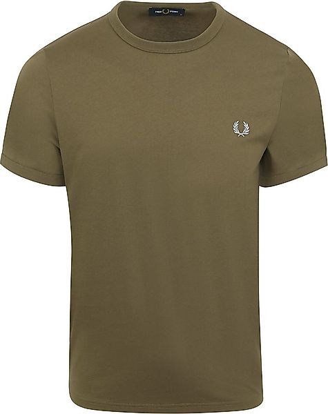 Fred Perry Ringer T-Shirt Grün R79 - Größe M günstig online kaufen