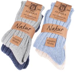 BRUBAKER Kuschelsocken warme dicke Alpaka Socken günstig online kaufen