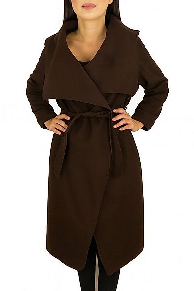 Worldclassca Langmantel Worldclassca Damen langer Mantel Gürtel Wasserfall- günstig online kaufen