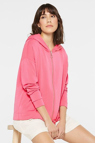 SENSES.THE LABEL Kapuzensweatjacke mit Baumwolle günstig online kaufen