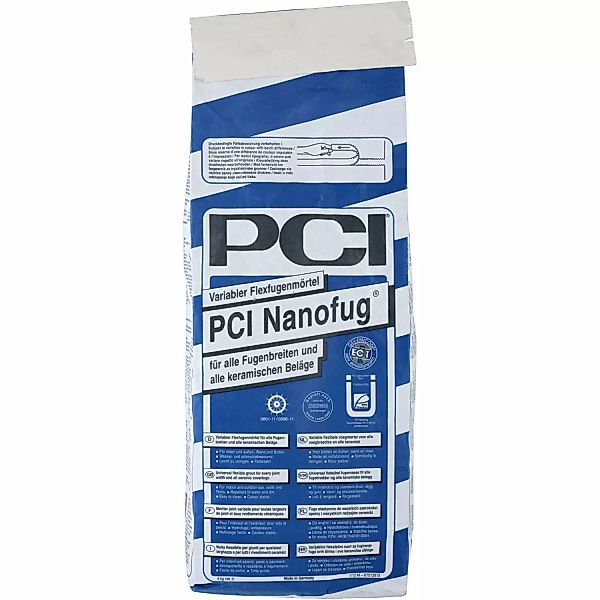 PCI Nanofug Flexfugenmörtel Hellgrau 4 kg günstig online kaufen