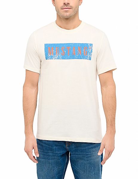 MUSTANG T-Shirt, mit Logo Schriftzug günstig online kaufen