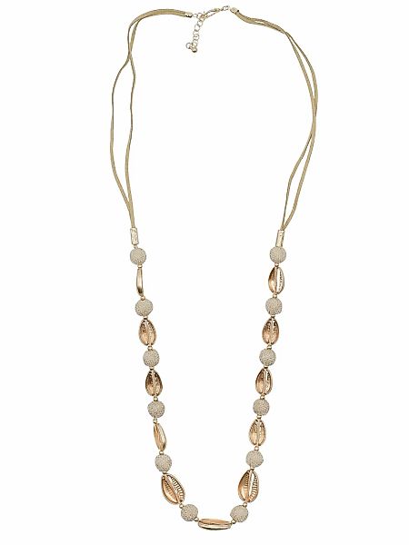 COLLEZIONE ALESSANDRO Lange Kette "Beachshell Glow", mit goldenen Muschelel günstig online kaufen