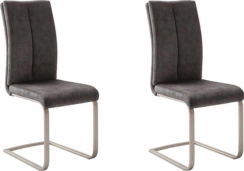 MCA furniture Freischwinger »Hudson Schwingstuhl 4er Set« (Set) 4 Stk.Flach günstig online kaufen