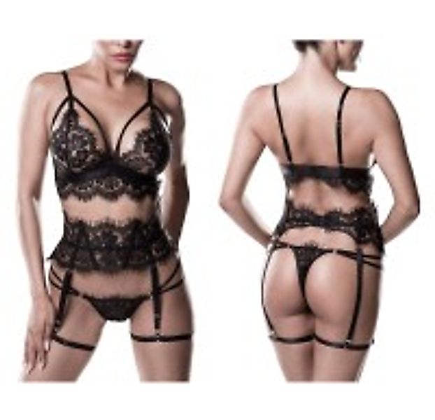 GREY VELVET 3-tlg.Set (Top, String, Strapsgürtel) günstig online kaufen