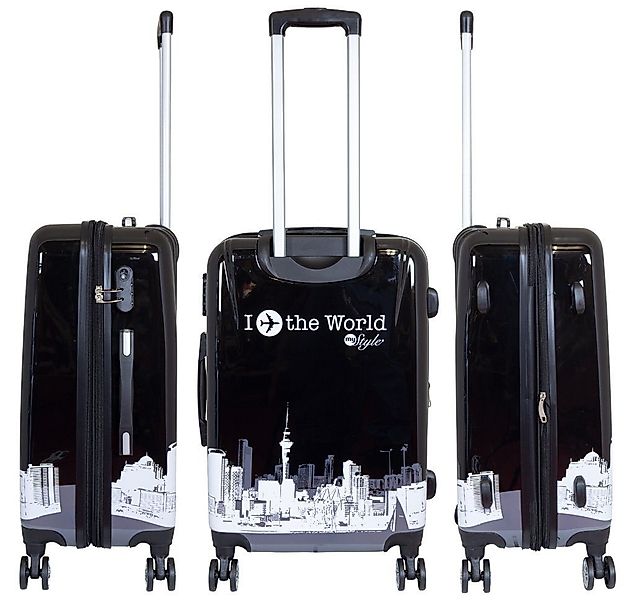 Trendyshop365 Hartschalen-Trolley Fly the World, Koffer günstig online kaufen