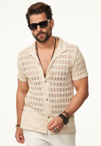 SOULSTAR Kurzarmhemd im Vintage Summer-Look Herren günstig online kaufen