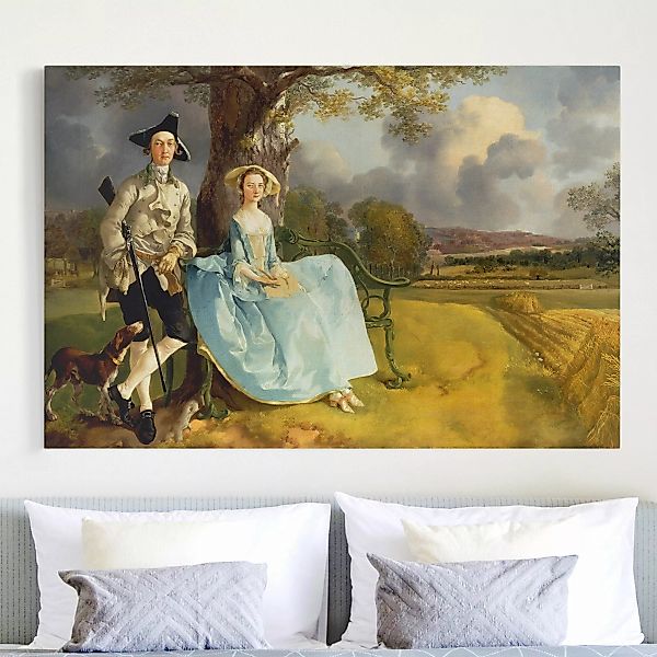 Leinwandbild Kunstdruck - Querformat Thomas Gainsborough - Das Ehepaar Andr günstig online kaufen