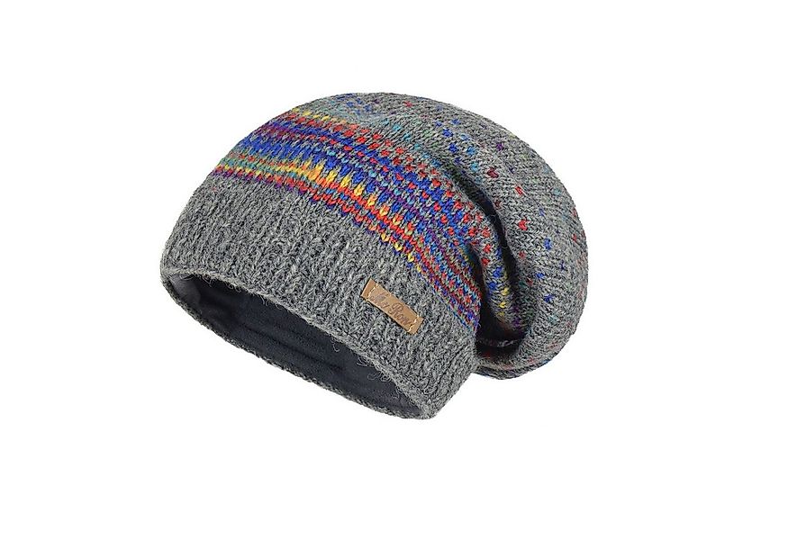 McRon Strickmütze Beanie Wollmütze Modell Lance Regenbogen hoher Schurwolla günstig online kaufen