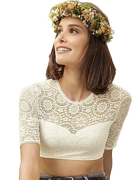Nina Von C. Dirndlbluse Spitzen Bluse günstig online kaufen