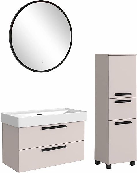 welltime Badmöbel-Set "SALVADA, 3tlg-Set, gedämpfte Scharniere, Softclose, günstig online kaufen