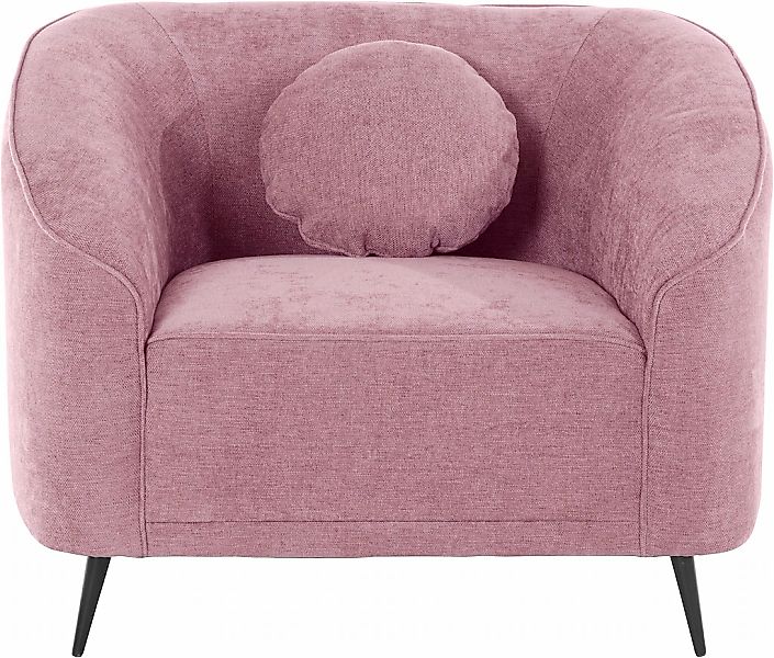 Home affaire Sessel "Ashly" in 3 Bezugsvarianten, Bouclé, Samtoptik und Str günstig online kaufen