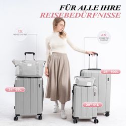 VALLSERO Trolleyset Koffer-Set( M,L,XL) Hartschalen-Koffer, Rollkoffer günstig online kaufen