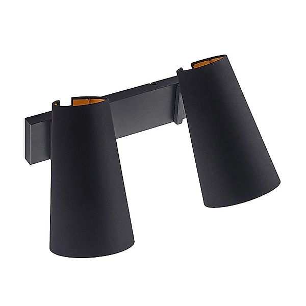 Lucande Wandleuchte Wandlampe Innen Kemoni 9639545 Modern in Schwarz aus Me günstig online kaufen