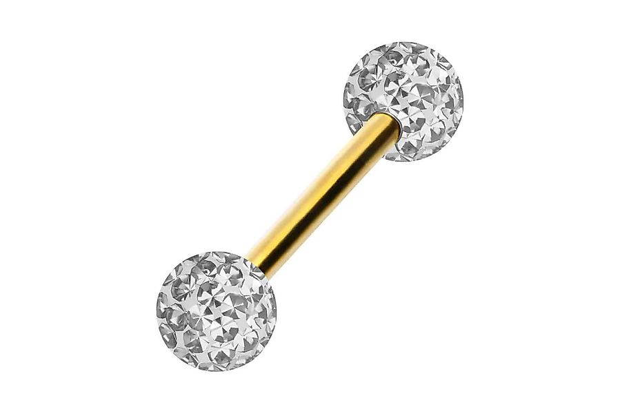 PIERCINGLINE Brustwarzenpiercing Chirurgenstahl Barbell EPOXY-KUGELN (Barbe günstig online kaufen