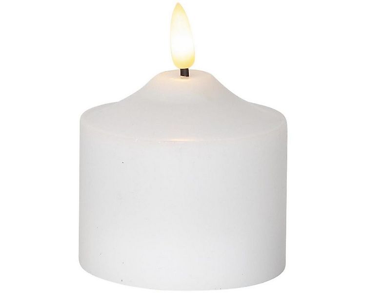 STAR TRADING LED-Kerze Flamme Echtwachs warmweiße 3D Flamme H: 9,5cm Batter günstig online kaufen