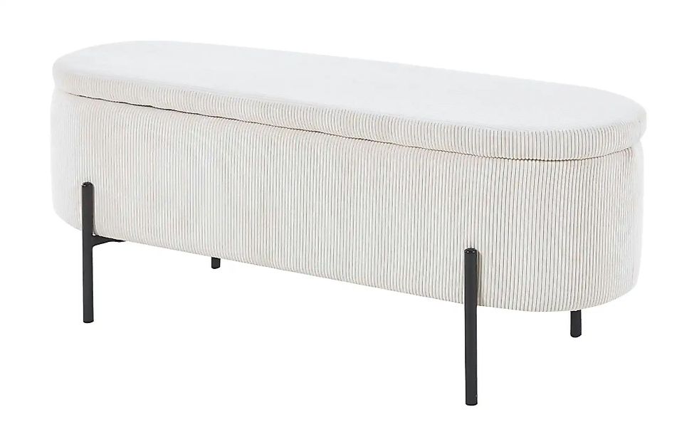 Bettbank  Banteln ¦ beige ¦ Maße (cm): B: 110 H: 44 Polstermöbel > Hocker - günstig online kaufen