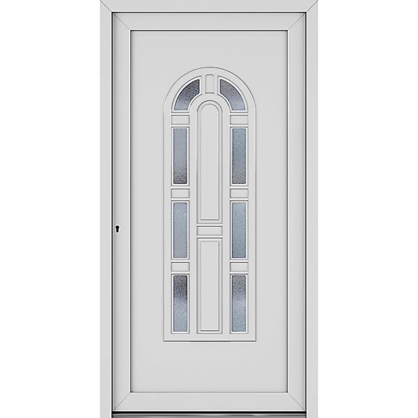 Roro Haustür OKE 1103 Kunststoff Weiß 100 cm x 210 cm DIN L günstig online kaufen