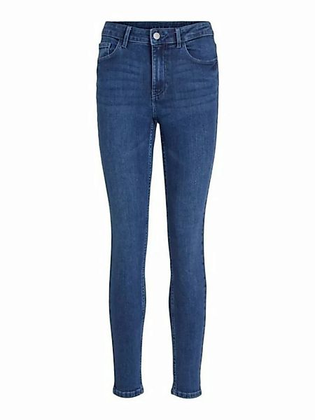 VILA Mid Waist Skinny Fit Jeans Damen Blau günstig online kaufen