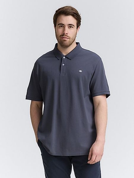TOM TAILOR PLUS Poloshirt Plus Size - Piqué Poloshirt mit Logo-Stickerei günstig online kaufen
