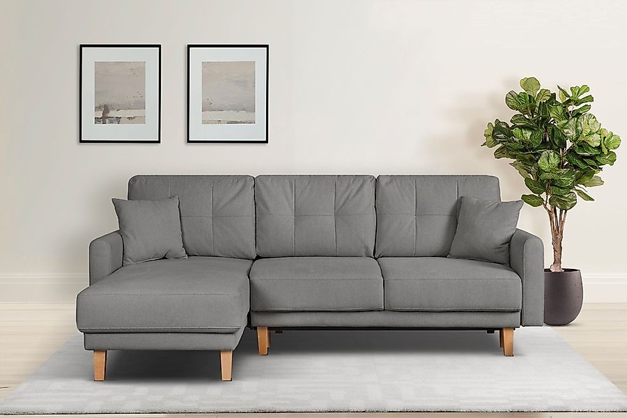 Home affaire Ecksofa "TRIPLO optionale Schlafsofa mit Bettkasten, Maße B/T/ günstig online kaufen
