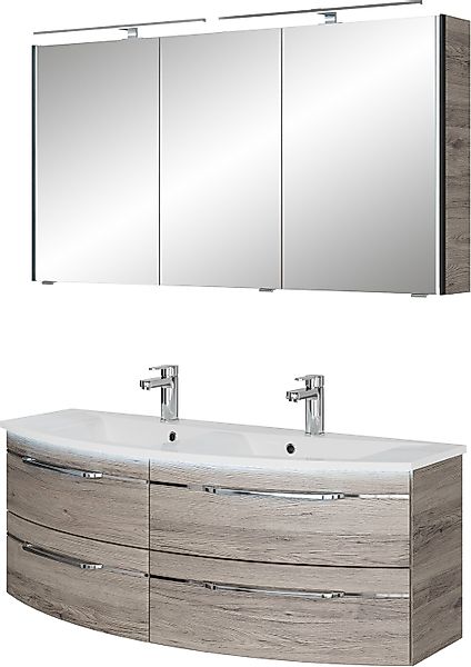 Saphir Badmöbel-Set "Badezimmer-Set 133,2 cm breit, inkl. Türdämpfer, 3 Tür günstig online kaufen