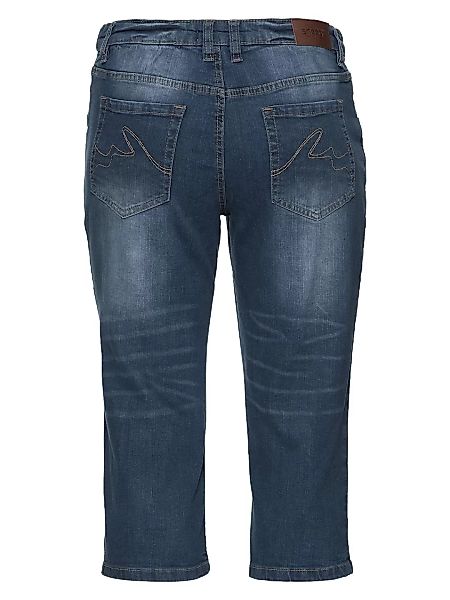 Sheego 3/4-Jeans "Große Größen", Die Schmale mit Used-Effekten günstig online kaufen