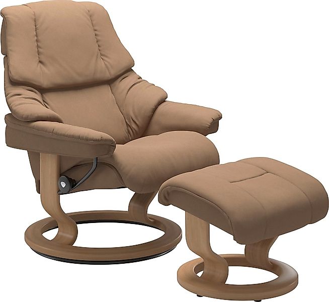 Stressless® Relaxsessel »Reno«, (Set, Relaxsessel mit Hocker), mit Hocker, günstig online kaufen