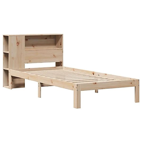 vidaXL Massivholzbett mit Regal ohne Matratze 100x200 cm Kiefer 3322540 günstig online kaufen