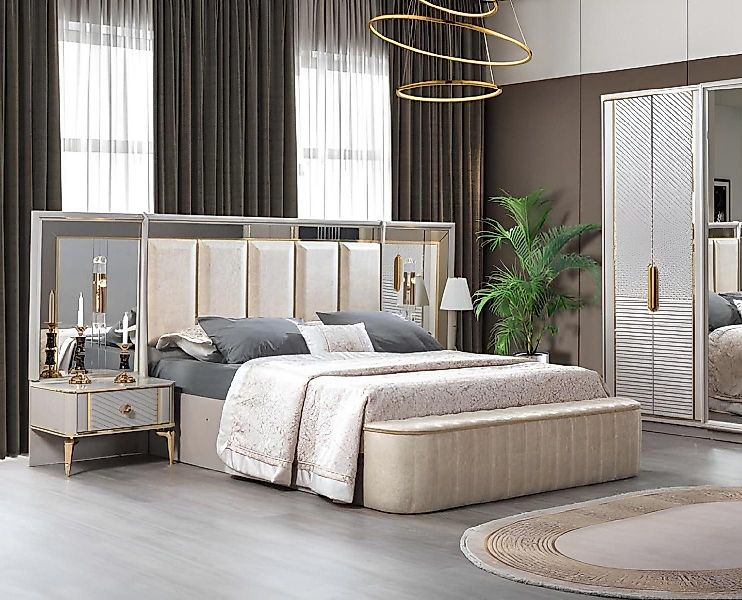 JVmoebel Schlafzimmer-Set Luxus Schlafzimmer Set Komplettes günstig online kaufen
