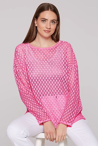 SOCCX Langarmshirt, mit Lochmuster günstig online kaufen
