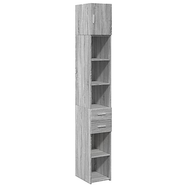 vidaXL Hochschrank Schmal Grau Sonoma 30x42,5x225 cm Holzwerkstoff 3281271 günstig online kaufen