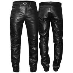 German Wear Motorradhose GW870 Black Lederjeans günstig online kaufen