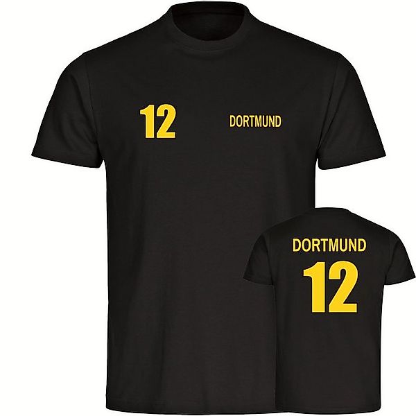 multifanshop T-Shirt Herren Dortmund - Trikot Nummer 12 - Männer günstig online kaufen