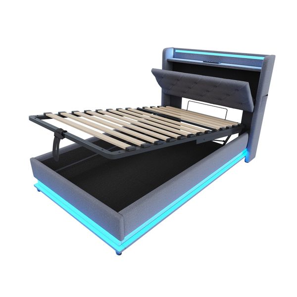 BlingBin Polsterbett Funktionsbett Stauraumbett (Einzelbett, 1-tlg., günstig online kaufen