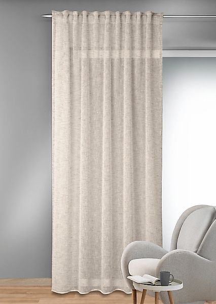 HOMING Gardine "Maja" verdeckte Schlaufen 1 Stk. tlg. Fertigschal günstig online kaufen