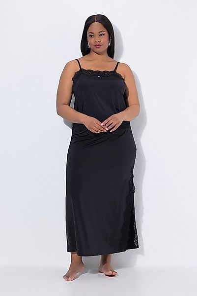 Ulla Popken Pyjama TruYou Shirt & Rock Satin Spitze Spaghettiträger günstig online kaufen