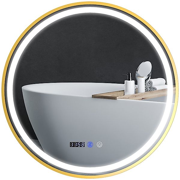 HOMCOM Badspiegel 60 cm, mit Timer, günstig online kaufen