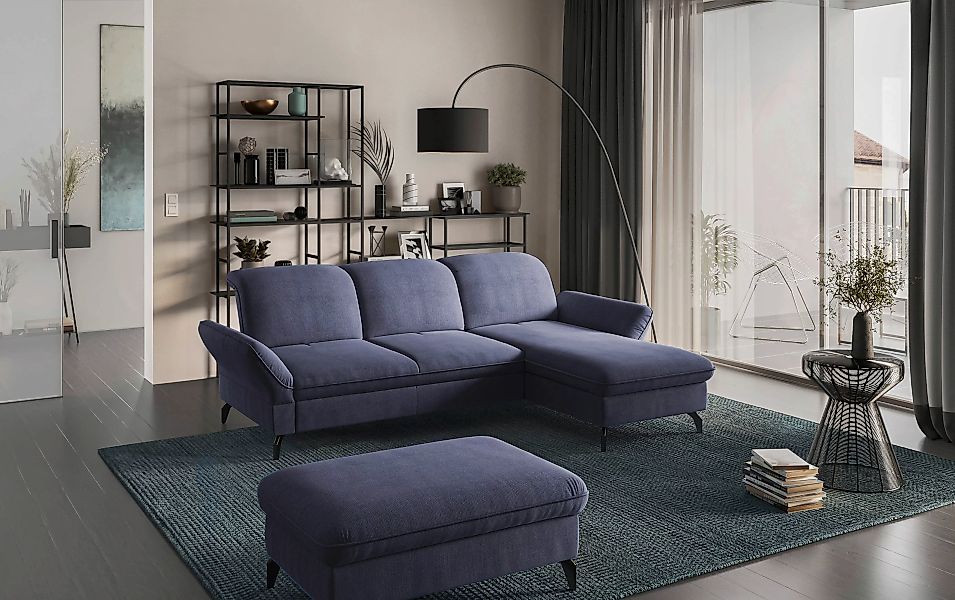 sit&more Ecksofa "Leandro L-Form", Wahlweise mit Bett-, Kopfteil - und Arml günstig online kaufen