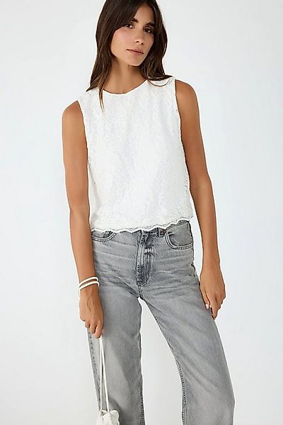 No Matter What Blusentop Bluse mit Spitzenstickerei und null Ärmeln günstig online kaufen