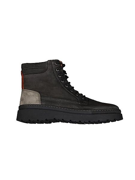 Engbers Herren Boots aus Leder, Anthrazit Schnürboots günstig online kaufen