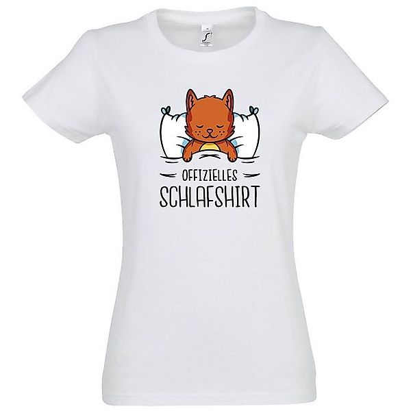 Youth Designz T-Shirt Offizielles Schlafshirt Katze Damen Shirt mit modisch günstig online kaufen