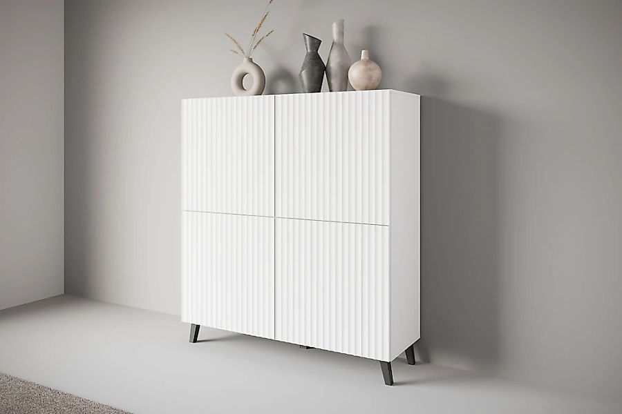 Home affaire Highboard "Phuket, Front MDF" moderne Kommode mit 4 Türen und günstig online kaufen