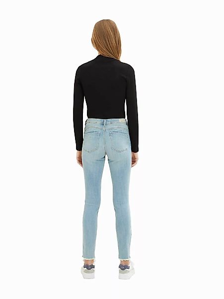 Tom Tailor Denim Damen Jeans JONA - Extra Skinny Fit - Blau- Used Light Sto günstig online kaufen